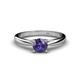 1 - Celine Iolite Solitaire Engagement Ring 