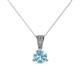 1 - Florin Aquamarine and Diamond Pendant 