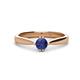 1 - Isla 5.00 mm Round  Iolite Solitaire Engagement Ring  