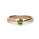 1 - Isla 5.00 mm Round  Peridot Solitaire Engagement Ring  