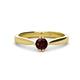 1 - Isla 5.00 mm Round  Red Garnet Solitaire Engagement Ring  