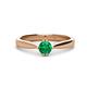 1 - Isla 5.00 mm Round  Emerald Solitaire Engagement Ring  