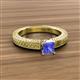 3 - Kaelan 6.00 mm Princess Cut Tanzanite Solitaire Engagement Ring 