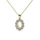 1 - Cadena Semi Mount Halo Pendant 