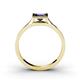 4 - Elcie Princess Cut Iolite Solitaire Engagement Ring 