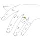 5 - Elcie Princess Cut Peridot Solitaire Engagement Ring 