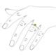 5 - Elcie Princess Cut Peridot Solitaire Engagement Ring 