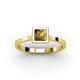 5 - Elcie Princess Cut Citrine Solitaire Engagement Ring 