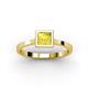 2 - Elcie 0.85 ct Created Yellow Sapphire Solitaire Ring  