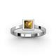 5 - Elcie Princess Cut Citrine Solitaire Engagement Ring 