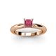 3 - Akila Princess Cut Rhodolite Garnet Solitaire Engagement Ring 