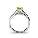 4 - Aveza 6.50 mm Round Peridot Solitaire Engagement Ring 