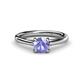 1 - Nitsa 6.50 mm Round Tanzanite Solitaire Engagement Ring 