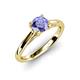 4 - Nitsa 6.50 mm Round Tanzanite Solitaire Engagement Ring 