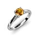 4 - Nitsa 6.50 mm Round Citrine Solitaire Engagement Ring 