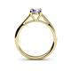 5 - Nitsa 6.50 mm Round Tanzanite Solitaire Engagement Ring 