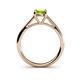 5 - Nitsa 6.50 mm Round Peridot Solitaire Engagement Ring 