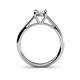 5 - Nitsa 6.00 mm Round White Sapphire Solitaire Engagement Ring 