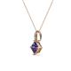 3 - Aurel Iolite and Diamond Pendant 