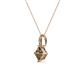 3 - Aurel Smoky Quartz and Diamond Pendant 