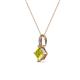 3 - Aurel Yellow and White Diamond Pendant 