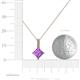 5 - Aurel Amethyst and Diamond Pendant 