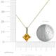 5 - Aurel Citrine and Diamond Pendant 