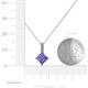 5 - Aurel Iolite and Diamond Pendant 