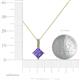 5 - Aurel Iolite and Diamond Pendant 