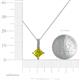 5 - Aurel Yellow and White Diamond Pendant 