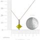 5 - Aurel Yellow and White Diamond Pendant 