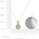 4 - Astera Diamond Circle Halo Pendant 