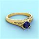 3 - Adira 6.00 mm Round Blue Sapphire Solitaire Engagement Ring 