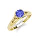 4 - Adira 6.50 mm Round Tanzanite Solitaire Engagement Ring 