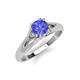 4 - Adira 6.50 mm Round Tanzanite Solitaire Engagement Ring 