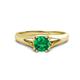 1 - Adira 6.00 mm Round Emerald Solitaire Engagement Ring 