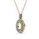 2 - Calice Semi Mount Double Halo Pendant 