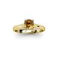 3 - Corona Citrine Solitaire Engagement Ring 