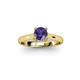 3 - Corona Iolite Solitaire Engagement Ring 