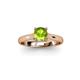 3 - Corona Peridot Solitaire Engagement Ring 