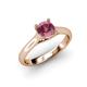 4 - Corona Rhodolite Garnet Solitaire Engagement Ring 