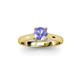 3 - Corona Tanzanite Solitaire Engagement Ring 