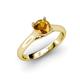 4 - Corona Citrine Solitaire Engagement Ring 