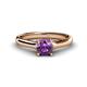 1 - Corona Amethyst Solitaire Engagement Ring 