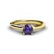 1 - Corona Iolite Solitaire Engagement Ring 