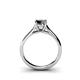 5 - Corona Black Diamond Solitaire Engagement Ring 