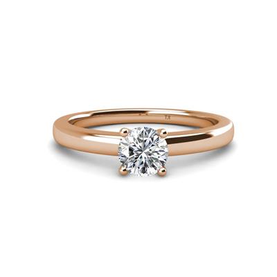 14K Rose Gold Solitaire Semi-mount 001-140-01094, Raleigh Diamond Fine  Jewelry