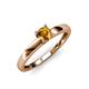 4 - Ilone Citrine Solitaire Engagement Ring 