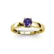 3 - Ilone Iolite Solitaire Engagement Ring 