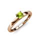 4 - Ilone Peridot Solitaire Engagement Ring 